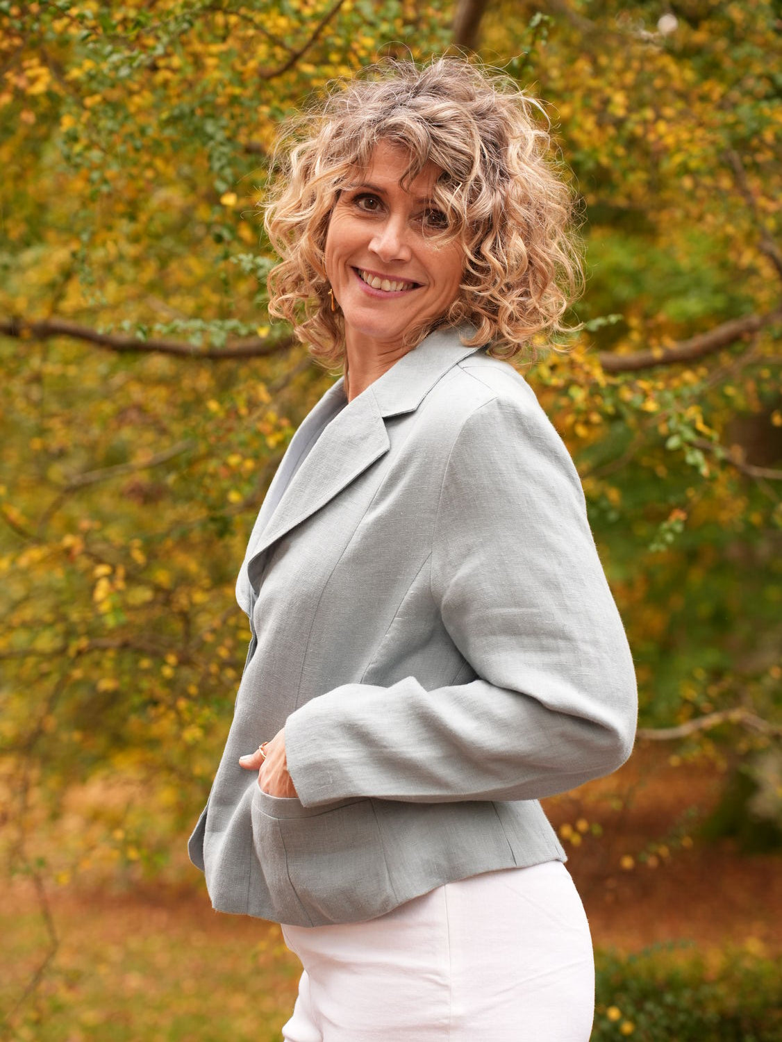 Buks, Leggings m/stræk Hvid